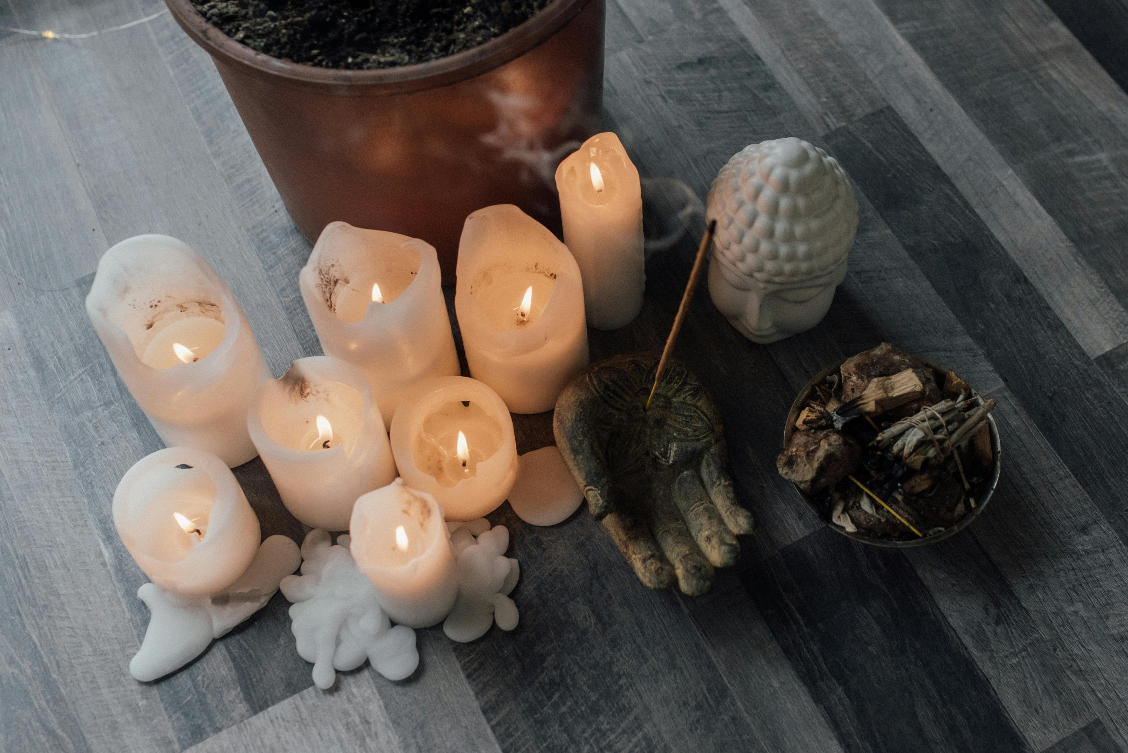 Candles, Incense & Sage