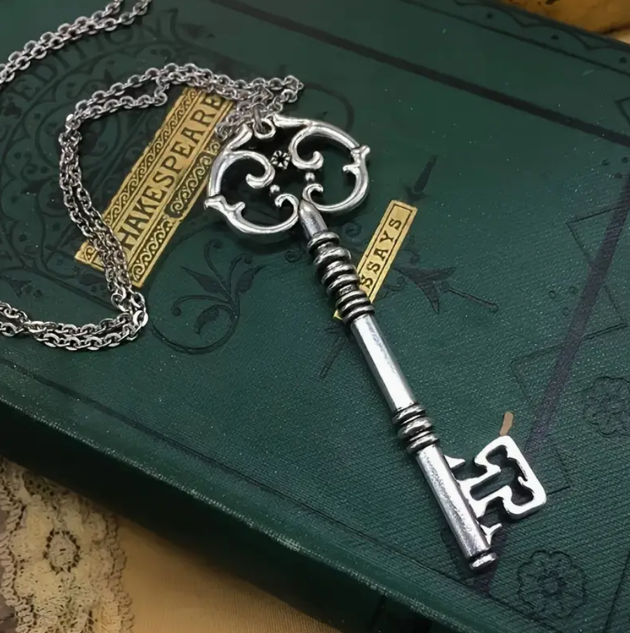 Hecate's Key Vintage Silver Key Necklace