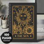 The Sun Card Spiral Notebook