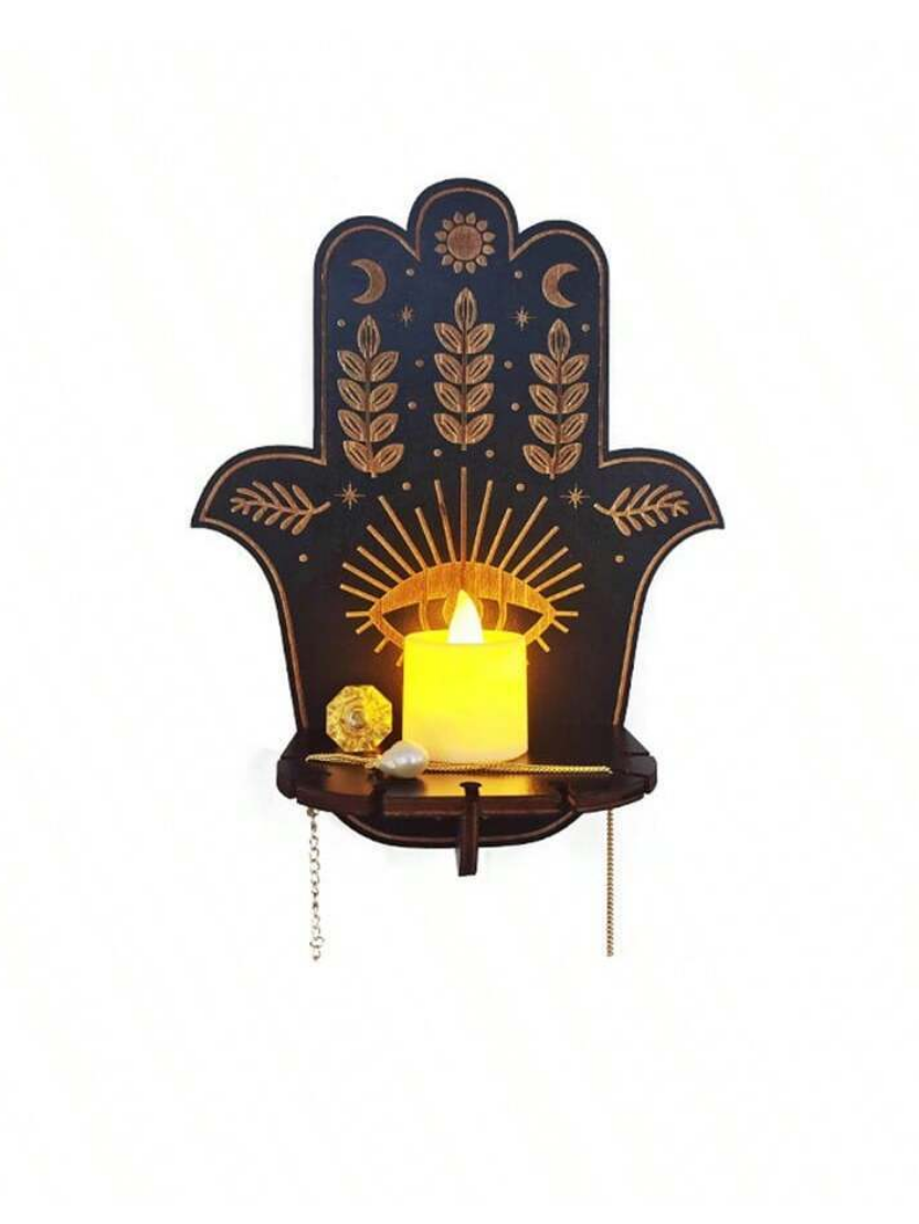 Hamsa Glow Wall Shelf