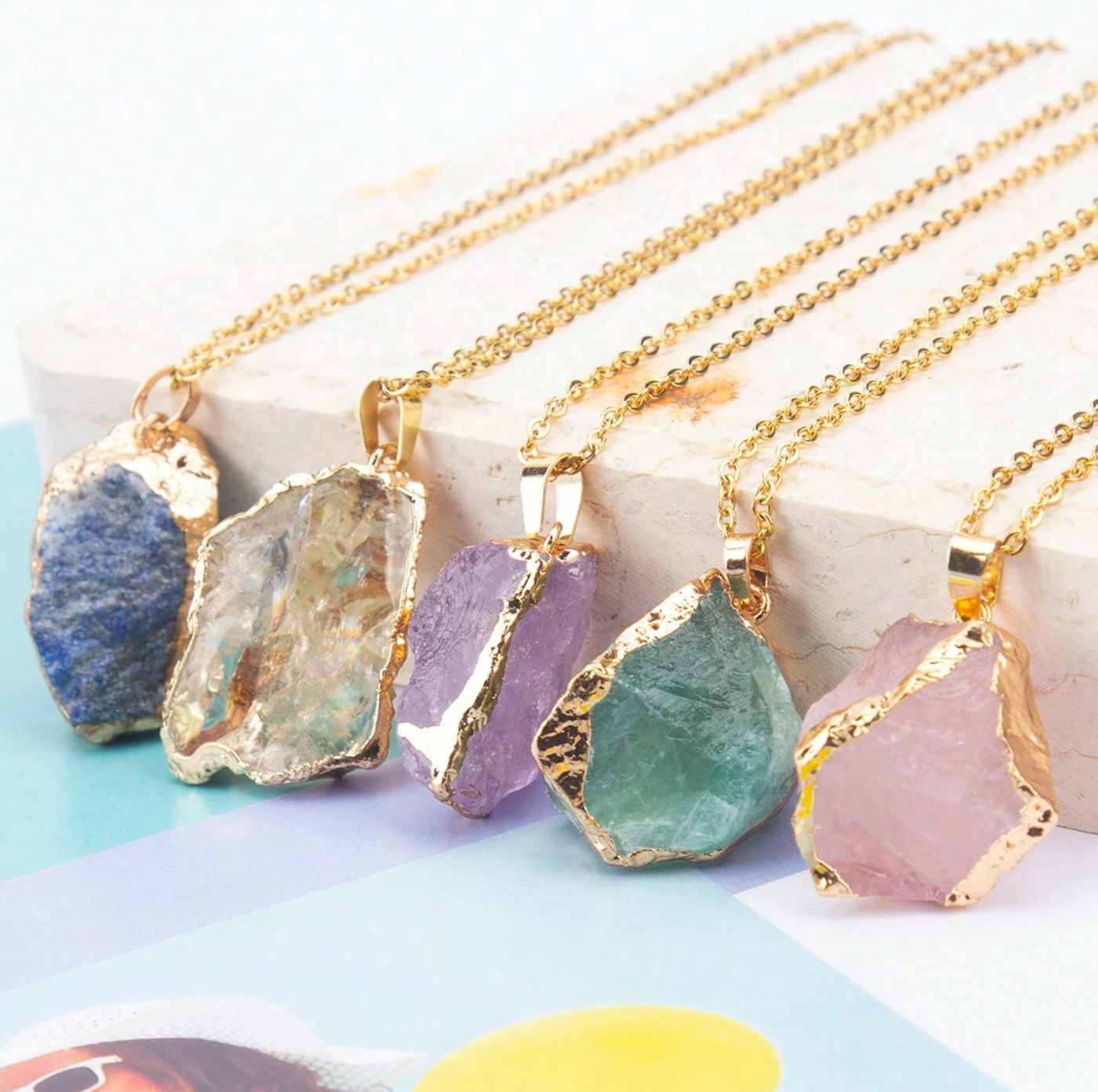 The Goddess Core Crystal Necklaces