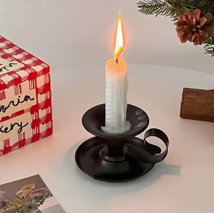 Midnight Vigil Traditional Taper Candle Holder