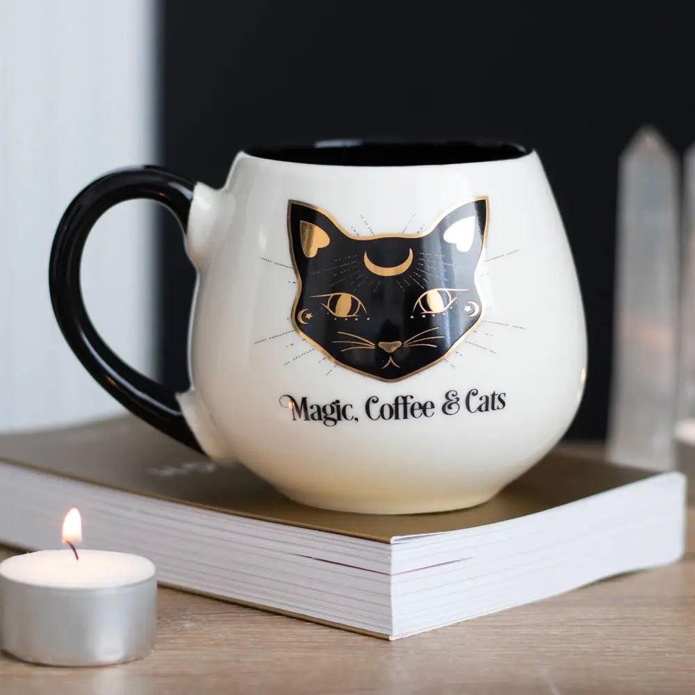 Magic, Coffee & Cats Rounded Mu