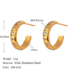 Alameda Diamond Moon & Sun Earrings