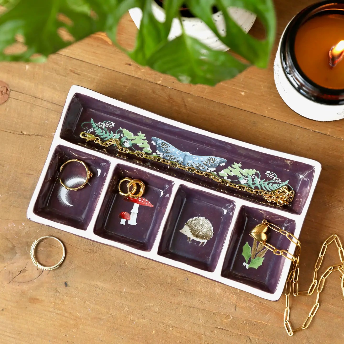 The Moonrise Ceramic Trinket Tray