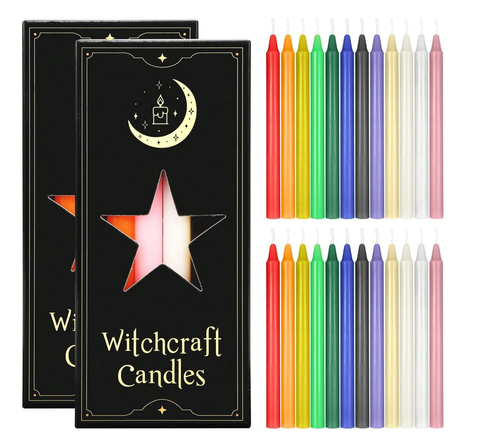 Witchcraft Candles - Pack of 12