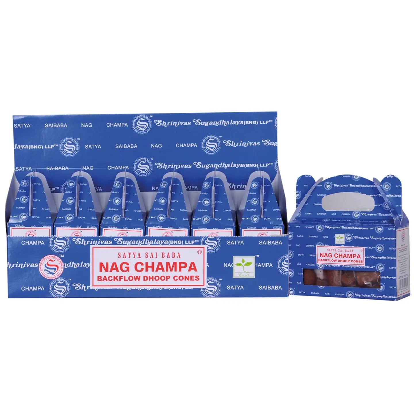 Original Satya Sai Baba Nag Champa Backflow Dhoop