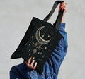 "Astral Cascade" Celestial Moon Tote Bag