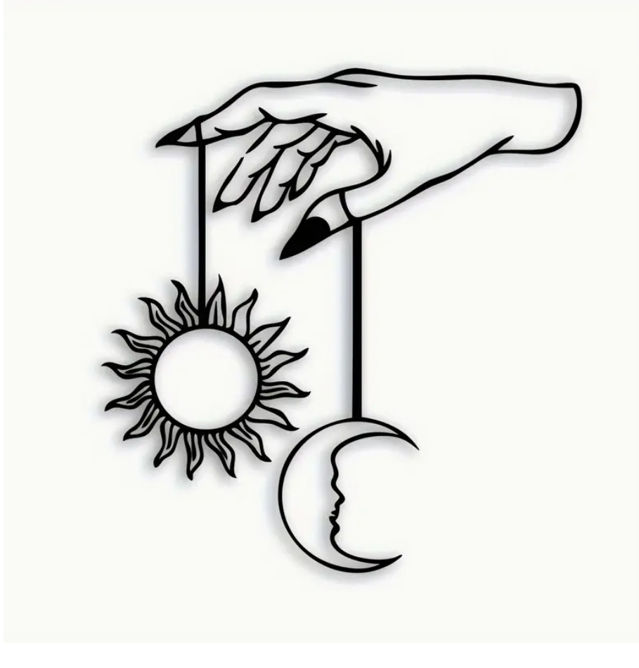 The Cosmic Puppeteer Metal Wall Art