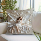 Sanctuary of Wings Angel Cushion Cover - LIMITED EDITION