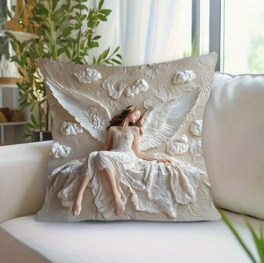 Sanctuary of Wings Angel Cushion Cover - LIMITED EDITION