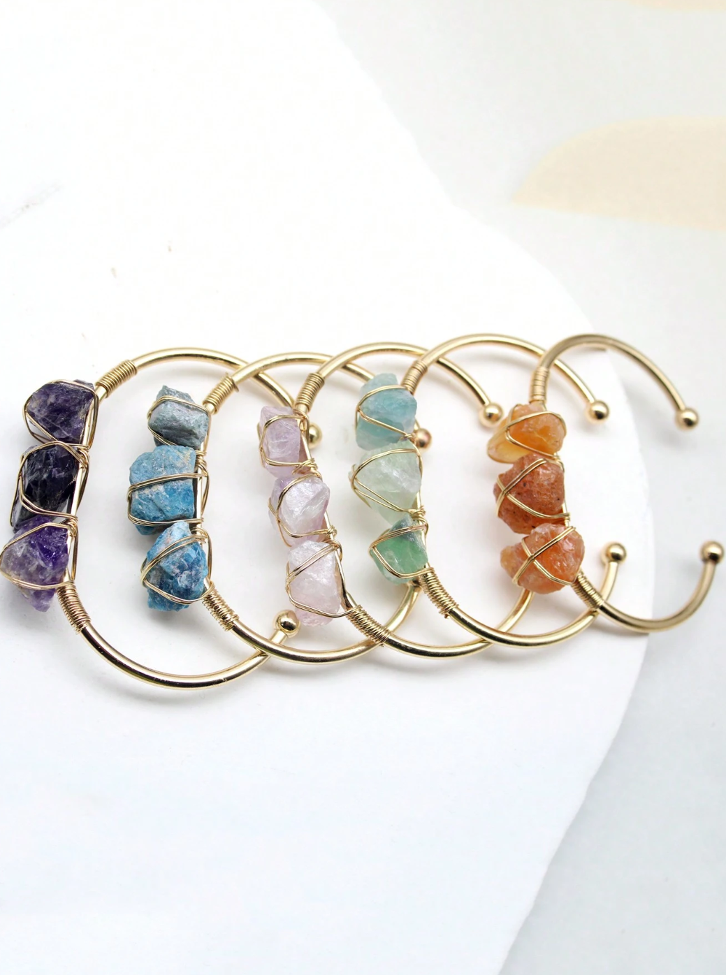 Lorekeeper Crystal Cuff Bangles