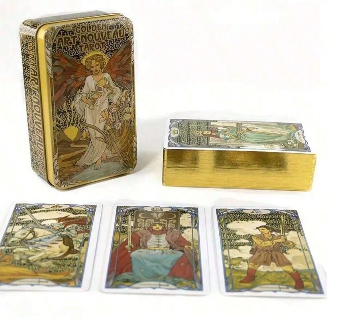Golden Art Nouveau Tarot Deck