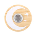 Wooden Mystical Moon Spell Candle Holder