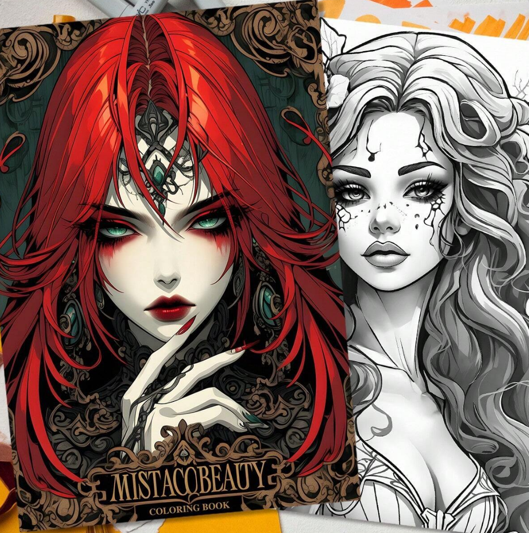 Enchanted Beauties – A Witchy Colouring Book