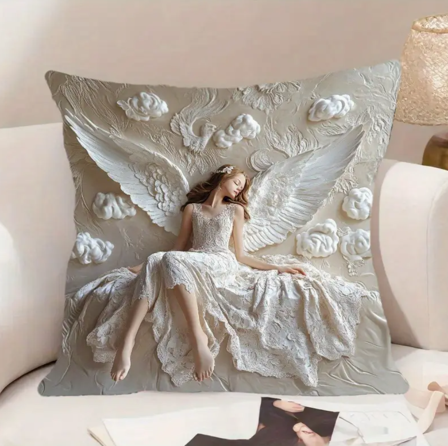 Sanctuary of Wings Angel Cushion Cover - LIMITED EDITION
