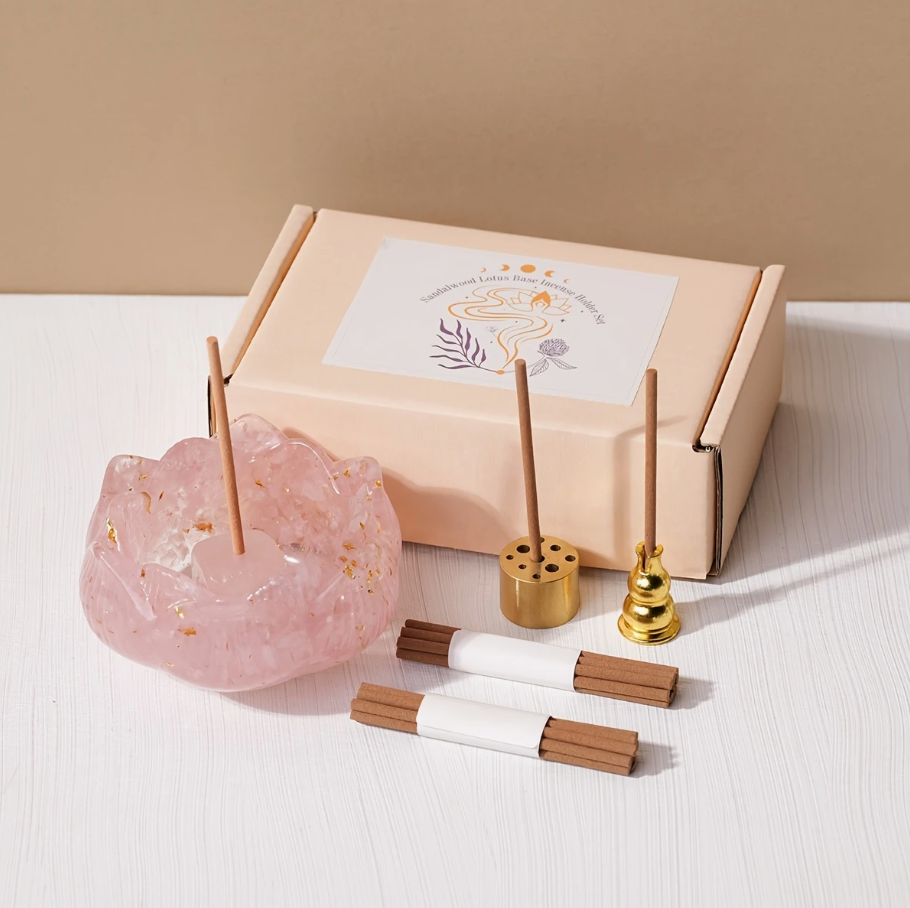 The Sacred Petals Set – Amethyst & Rose Quartz Editions