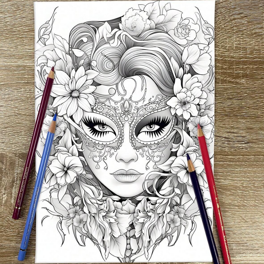 Enchanted Beauties – A Witchy Colouring Book