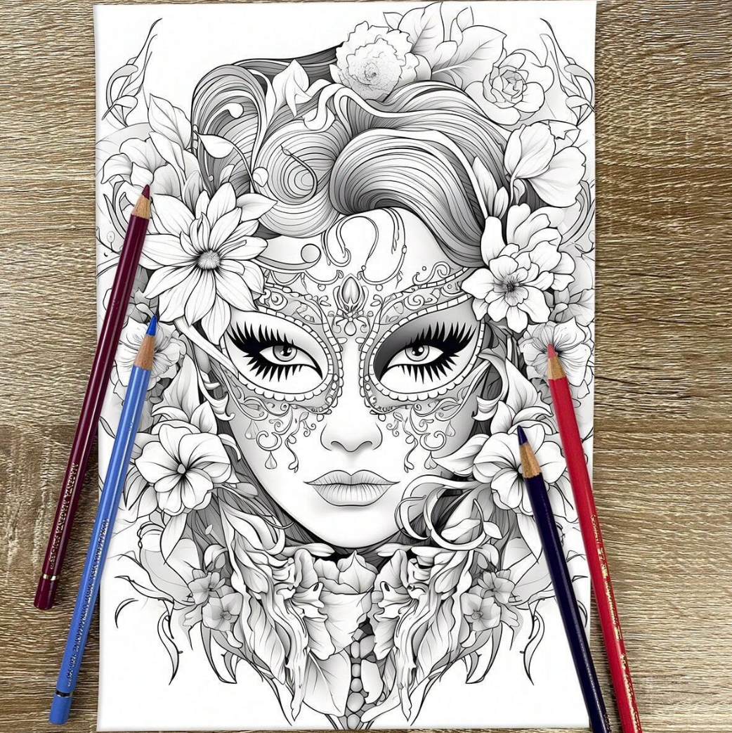 Enchanted Beauties – A Witchy Colouring Book