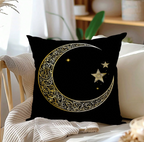 The Gilded Moon & Stars Cushion Cover