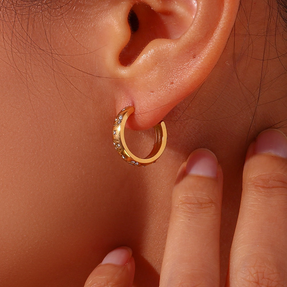 Alameda Diamond Moon & Sun Earrings