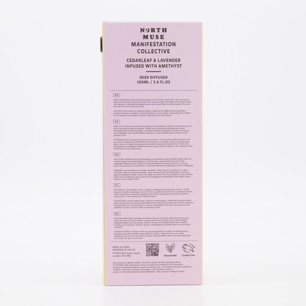 Cedarleaf & Lavender Amethyst Infused Diffuser 100ml