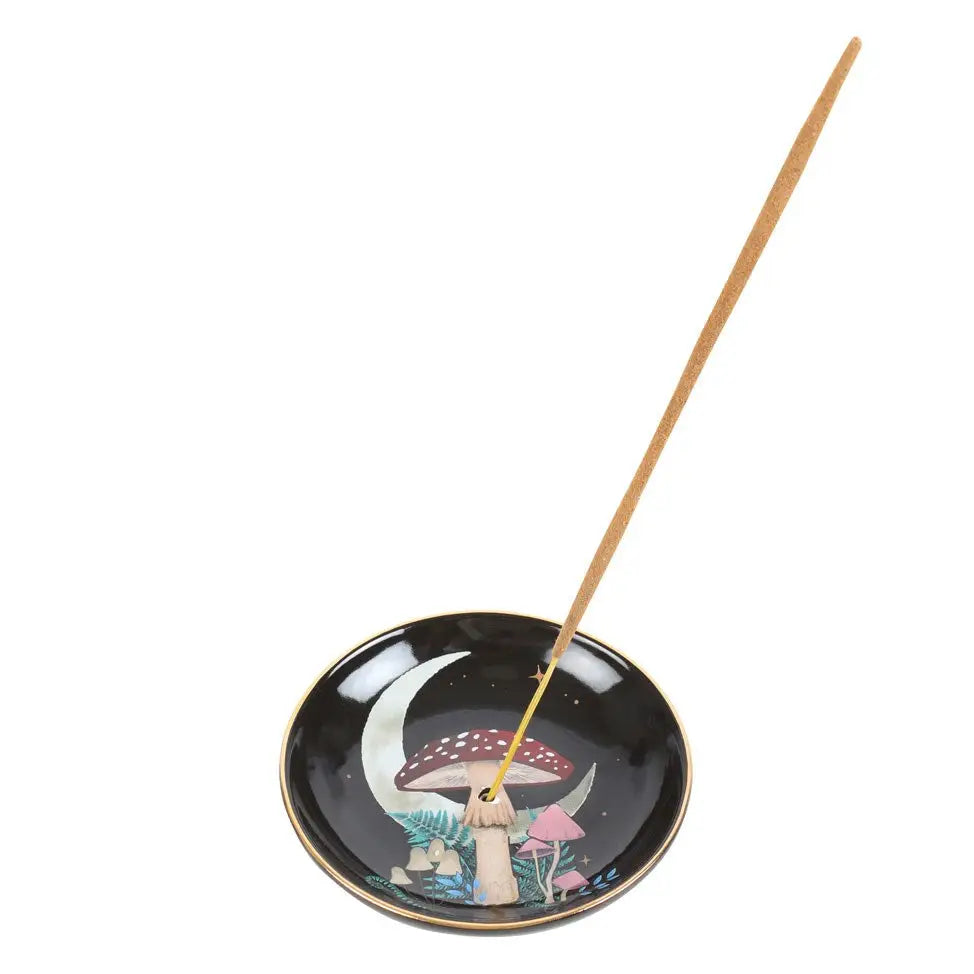 Artemis Forest Mushroom Ceramic Incense Holder Plate