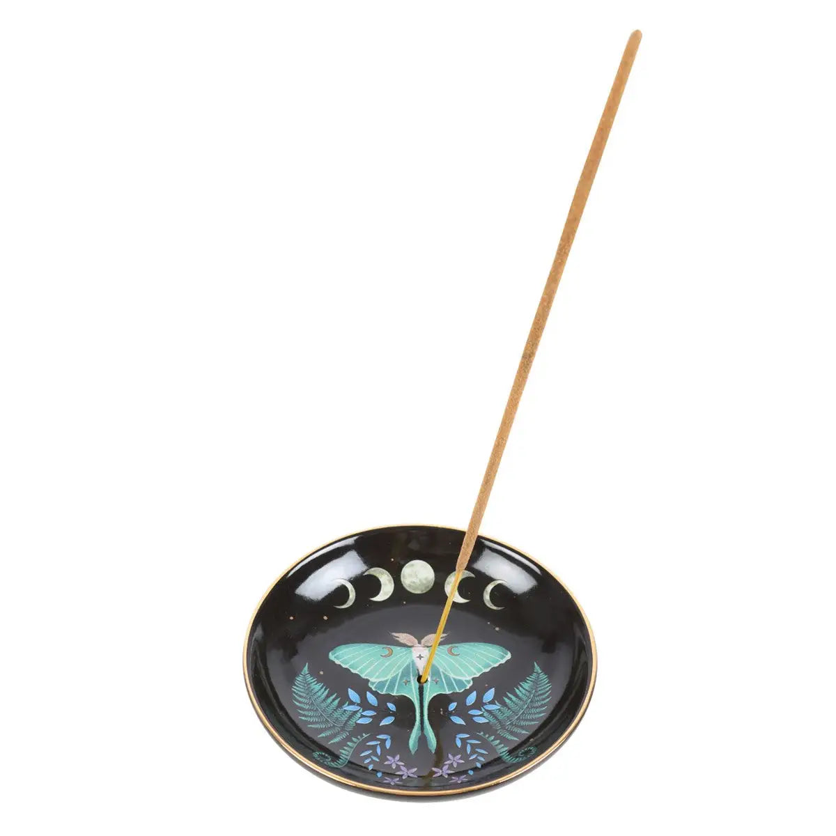 Hera Luna Moth Ceramic Incense Holder Plate