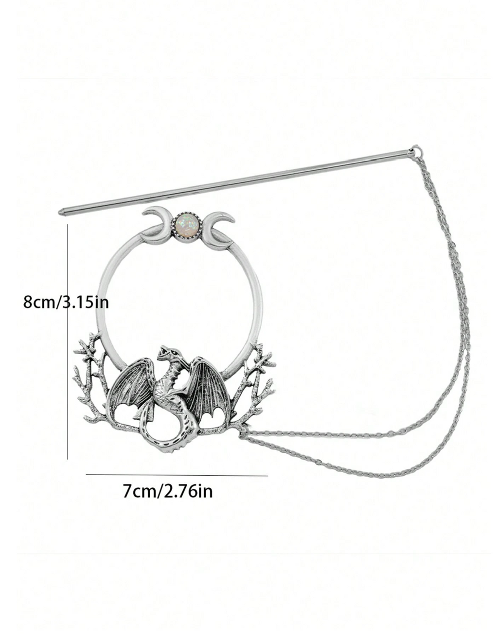 The Moonfire Guardian Hair Pin