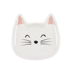 White Cat Face Trinket Dish