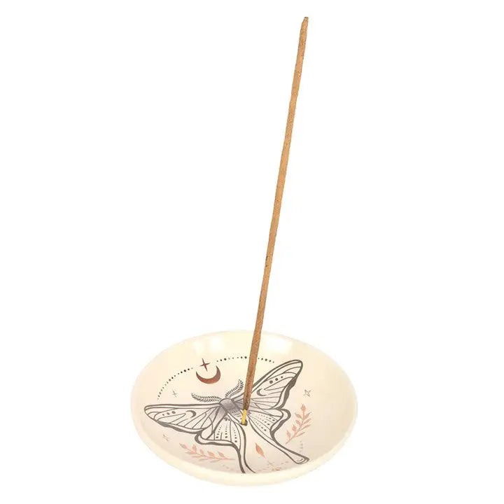 Luna Moth Ceramic Incense Stick Holder Plate
