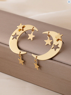 The Moondancer Celestial Star-Cutout Earrings