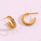 Alameda Diamond Moon & Sun Earrings