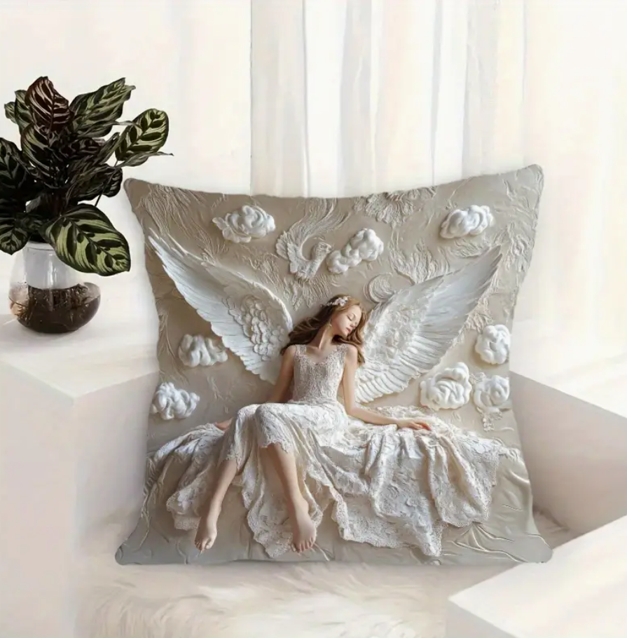 Sanctuary of Wings Angel Cushion Cover - LIMITED EDITION