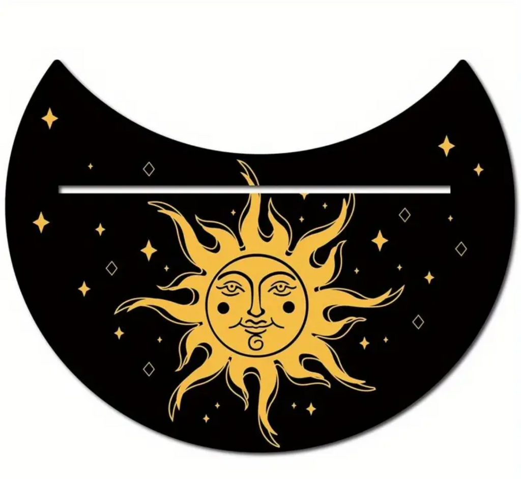 The Moon Shaped Wooden Tarot Stands