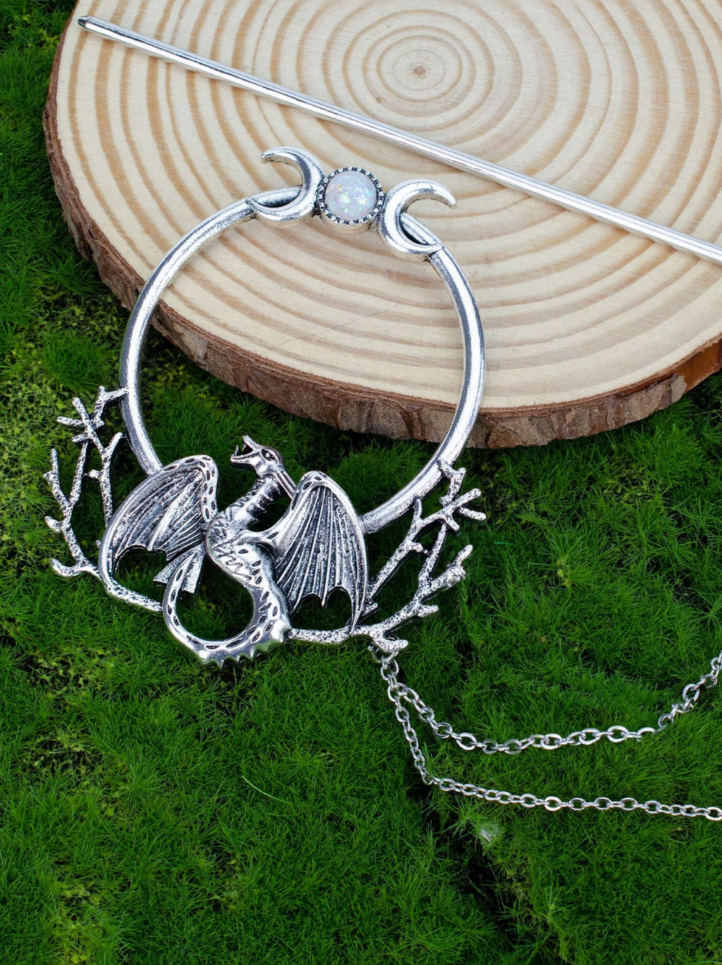 The Moonfire Guardian Hair Pin
