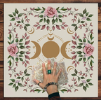 The Rosé Moon Altar Cloth