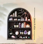 Celestial Sanctuary Moon & Sun Crystal Display Shelf