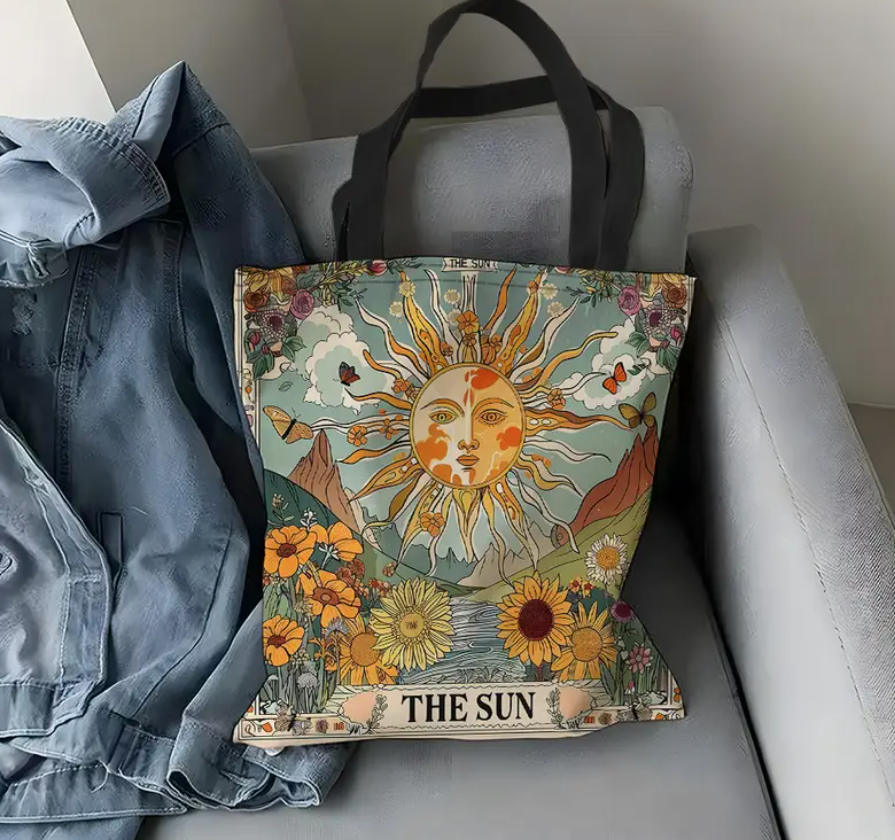 Solar Radiance Tarot Tote Bag - The Sun