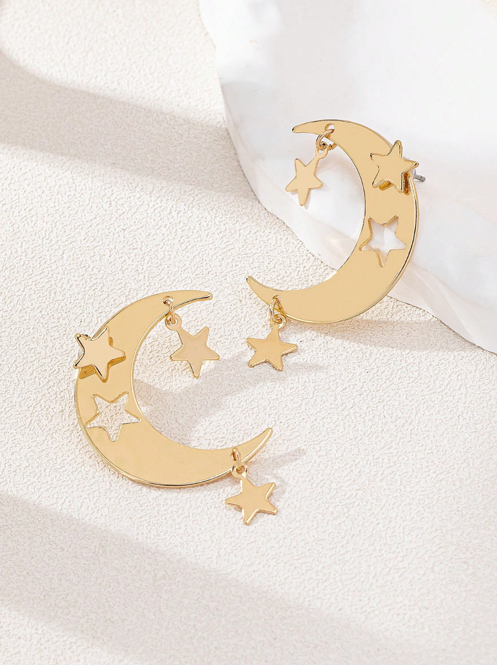 The Moondancer Celestial Star-Cutout Earrings