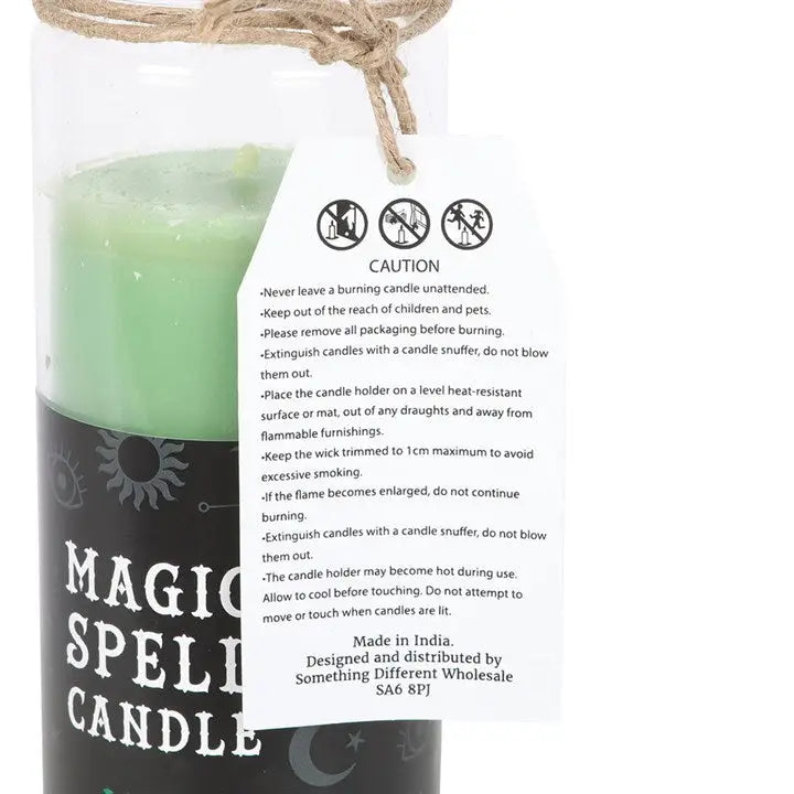 Good Luck Green Tea Magic Spell Tube Candle