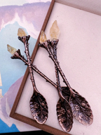 The Spellmaker’s Spoons – Raw Crystal Handle Set