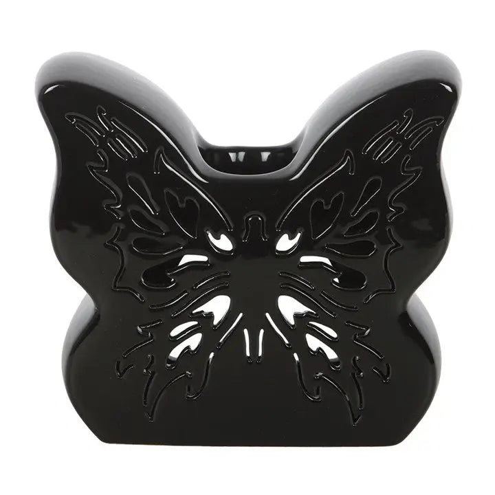 Black Cut-Out Butterfly Oil Burner