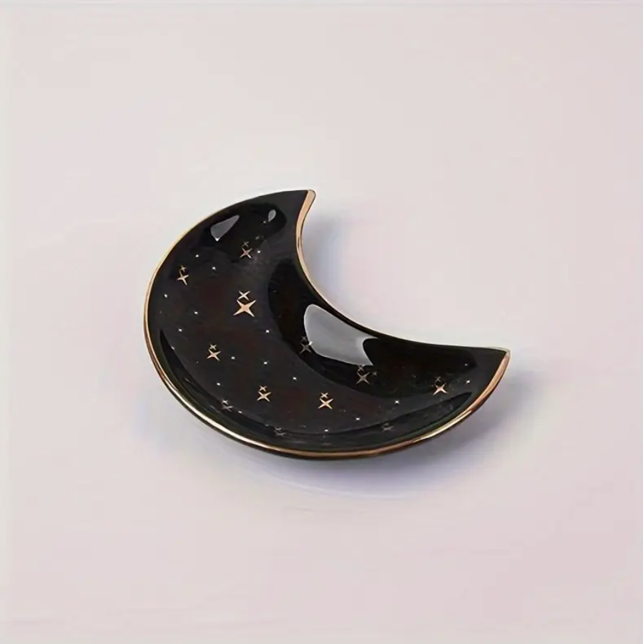 Midnight Oracle Crescent Moon Trinket Dish