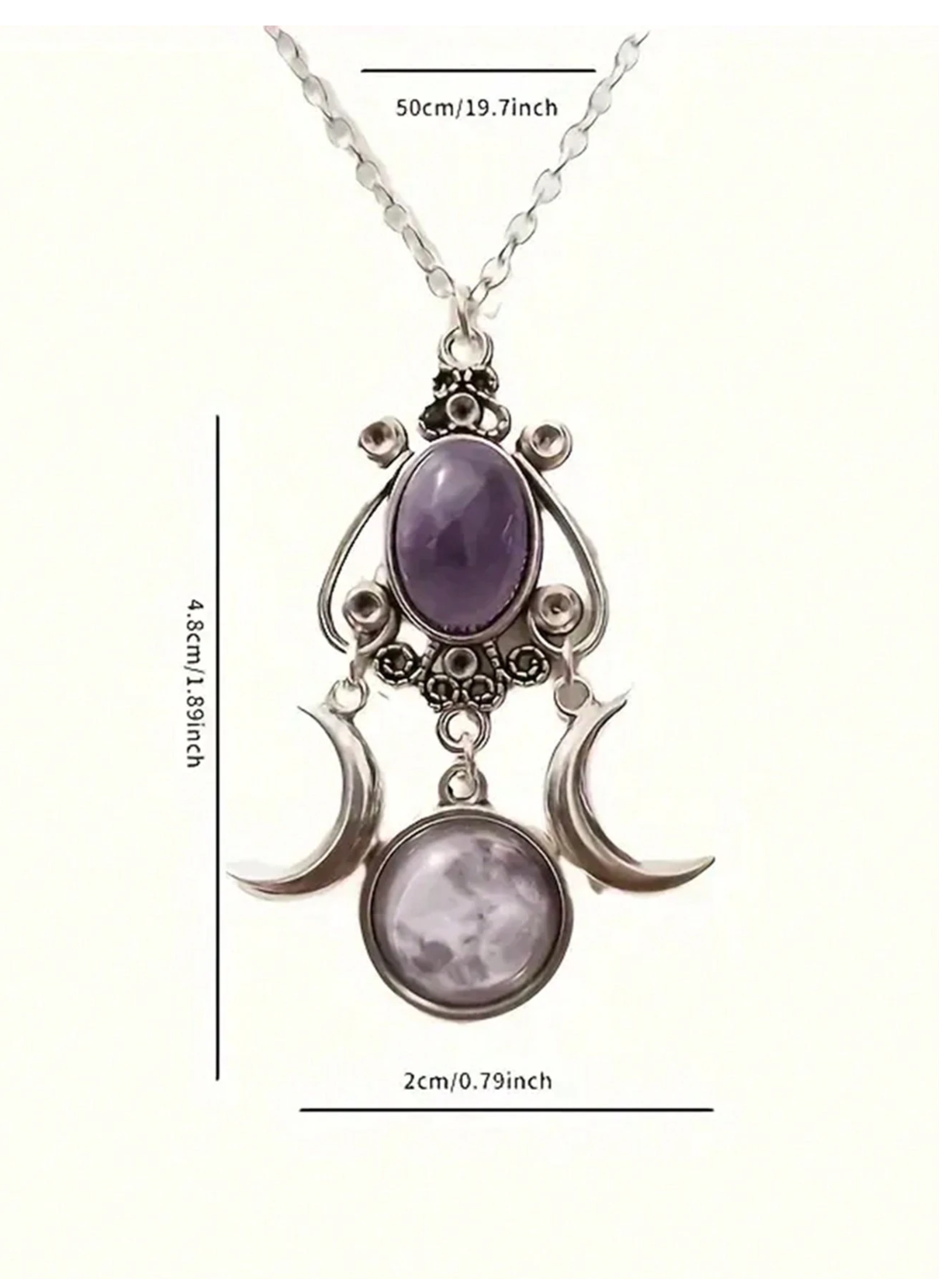 Triple Moon Mystic Pendant