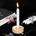 Wooden Mystical Moon Spell Candle Holder
