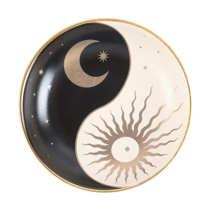 Yin Yang Ceramic Incense Holder Plate