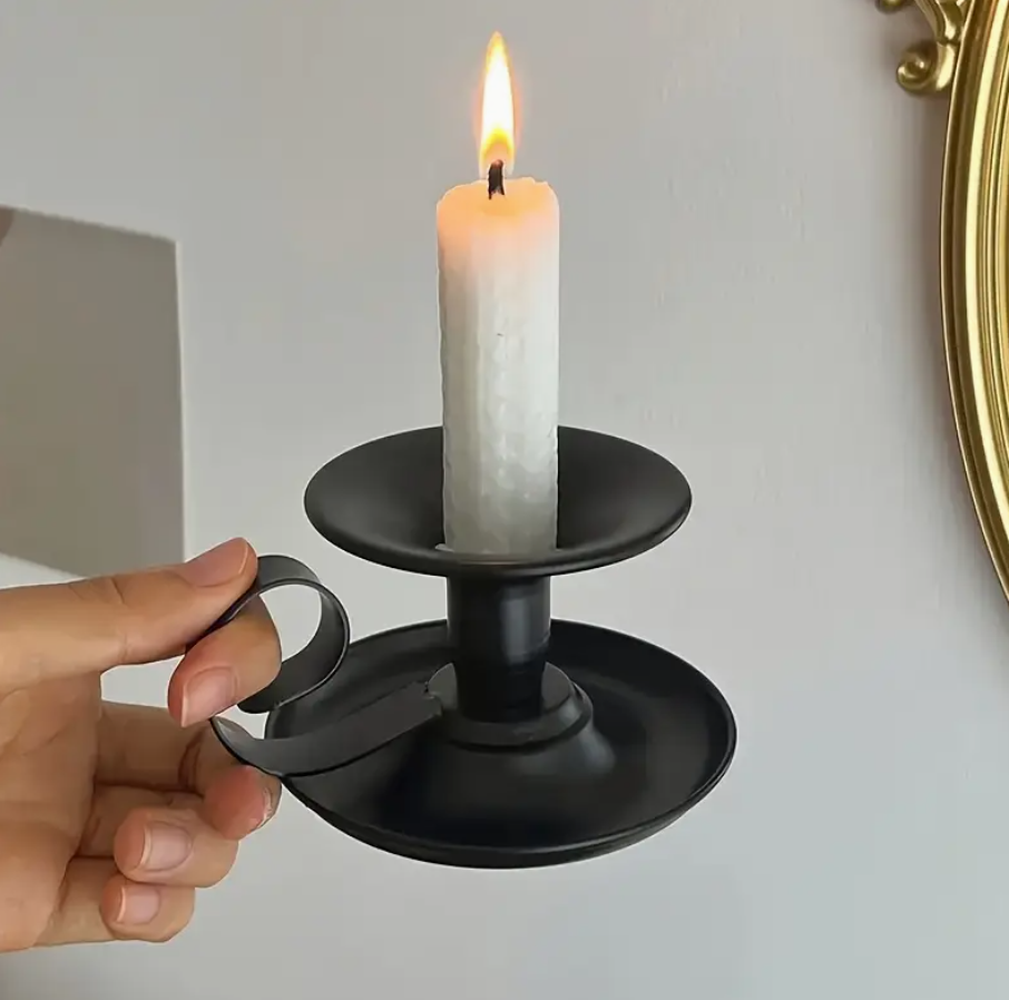 Midnight Vigil Traditional Taper Candle Holder