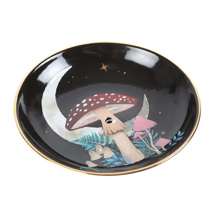 Artemis Forest Mushroom Ceramic Incense Holder Plate