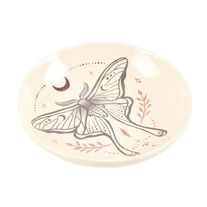 Luna Moth Ceramic Incense Stick Holder Plate
